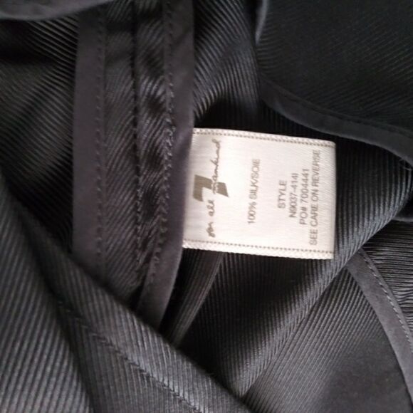 NWT 7 FAM metallic silk dress size large - Picture 6 of 8